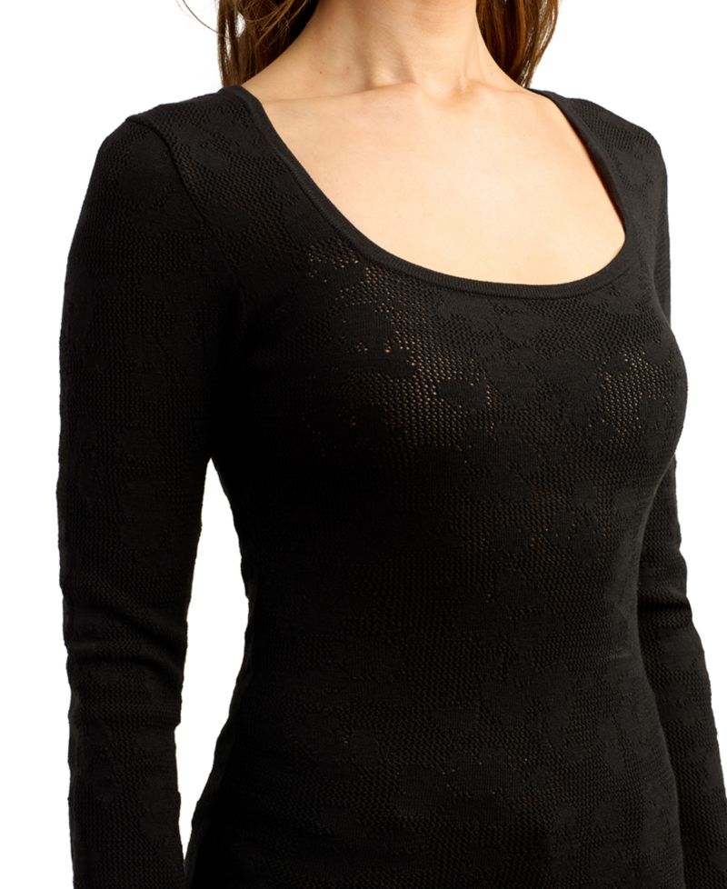 Juniors' Long-Sleeve Pull-On Sweater