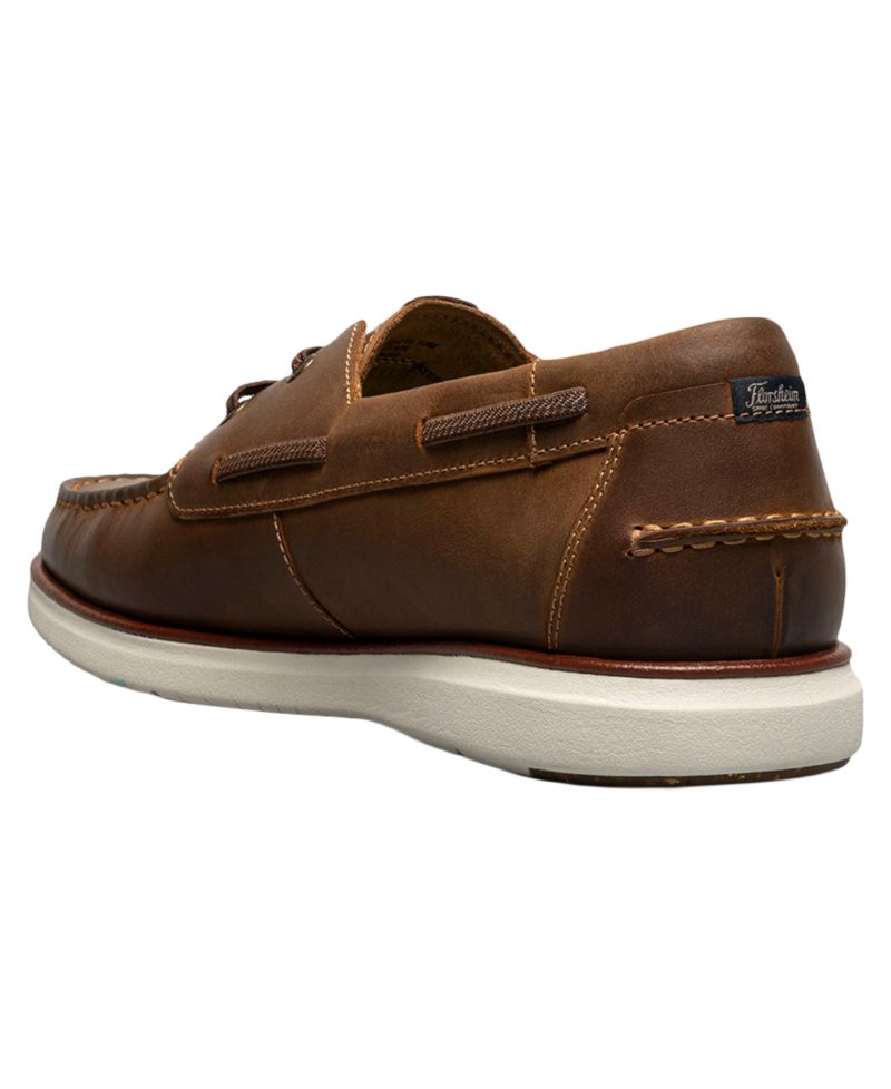 Tropics Elastic Lace Moc-Toe Boat Shoes