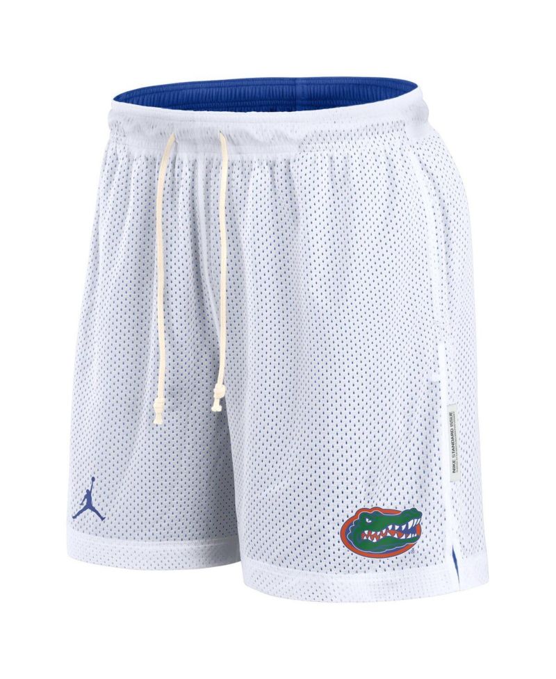 Men's White/Royal Florida Gators Primetime Reversible Shorts