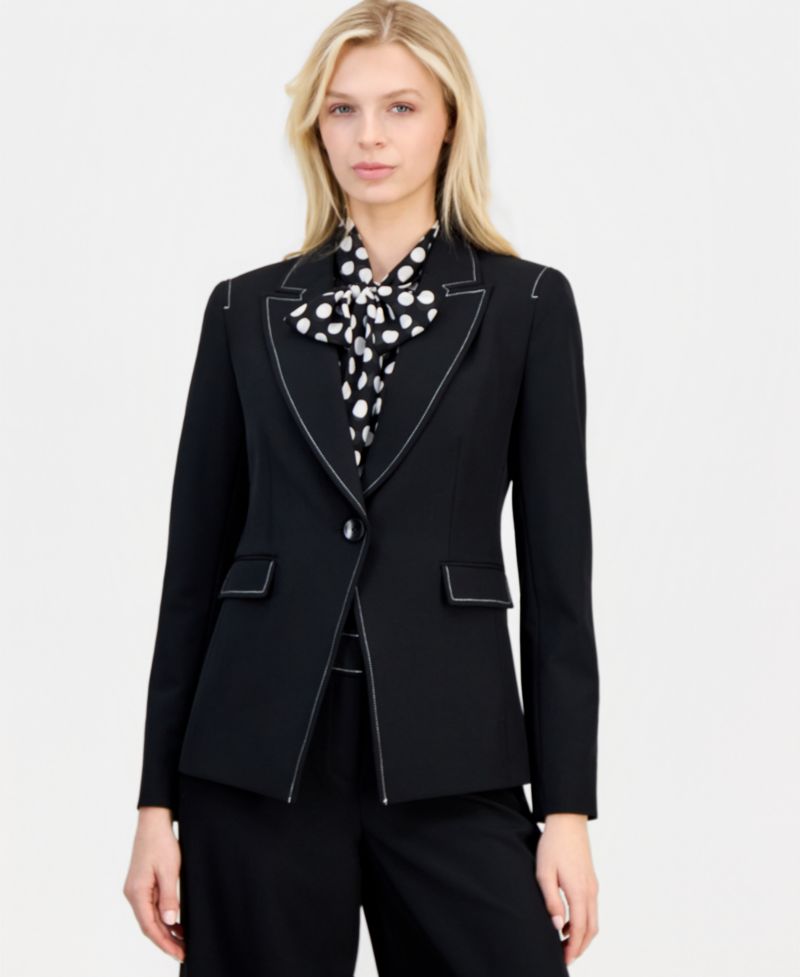 ASL Petite One-Button Blazer