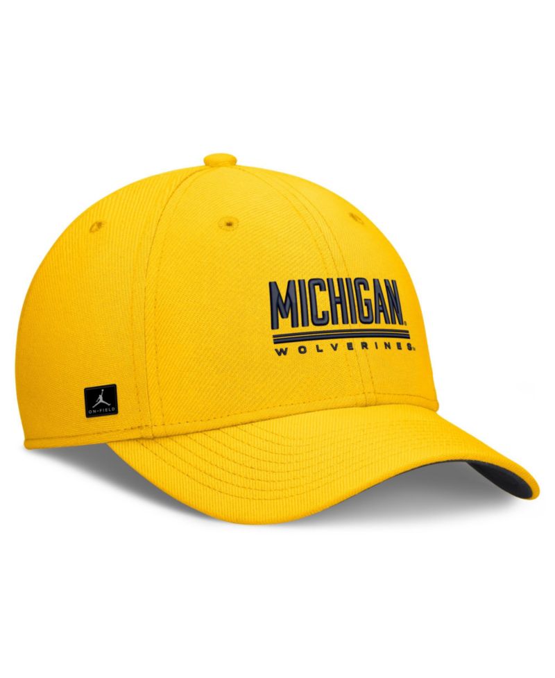 Men's Maize Michigan Wolverines Game Day Rise Swooshflex Hat