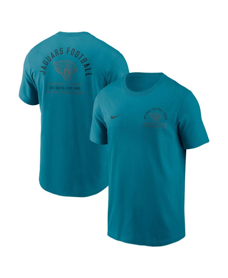 Men's Teal Jacksonville Jaguars Split Logo T-Shirt