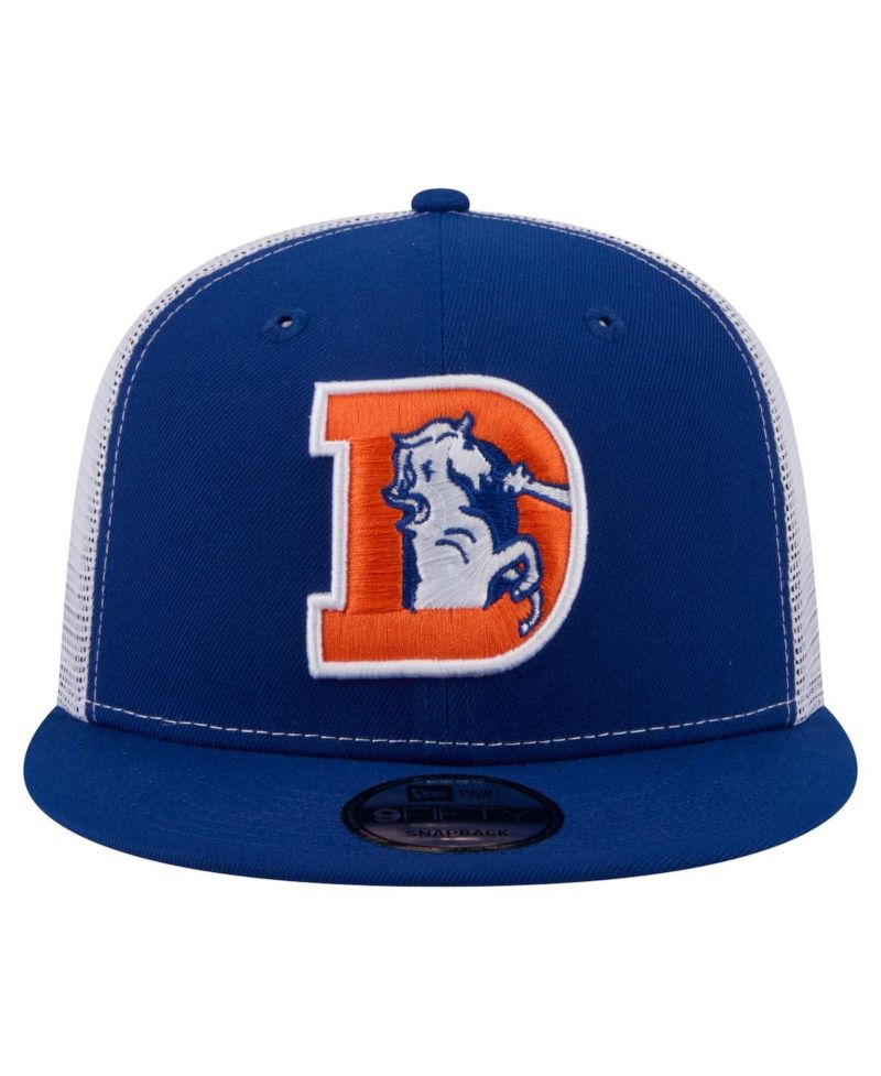 Men's Royal Denver Broncos Core Team 9FIFTY Trucker Snapback Hat