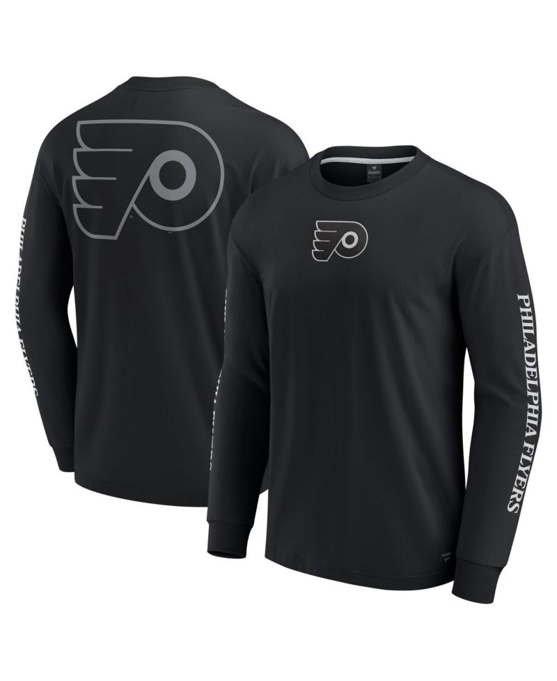 Men's Black Philadelphia Flyers Elements Strive Long Sleeve T-Shirt