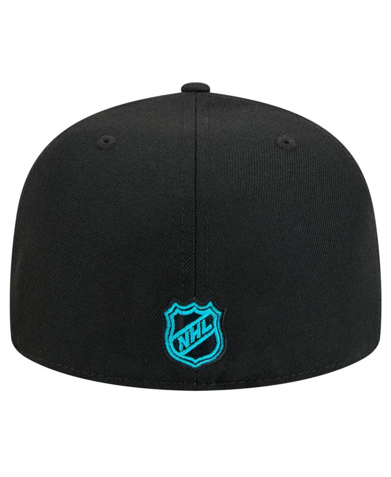 Men's Black San Jose Sharks Core 59FIFTY Fitted Hat