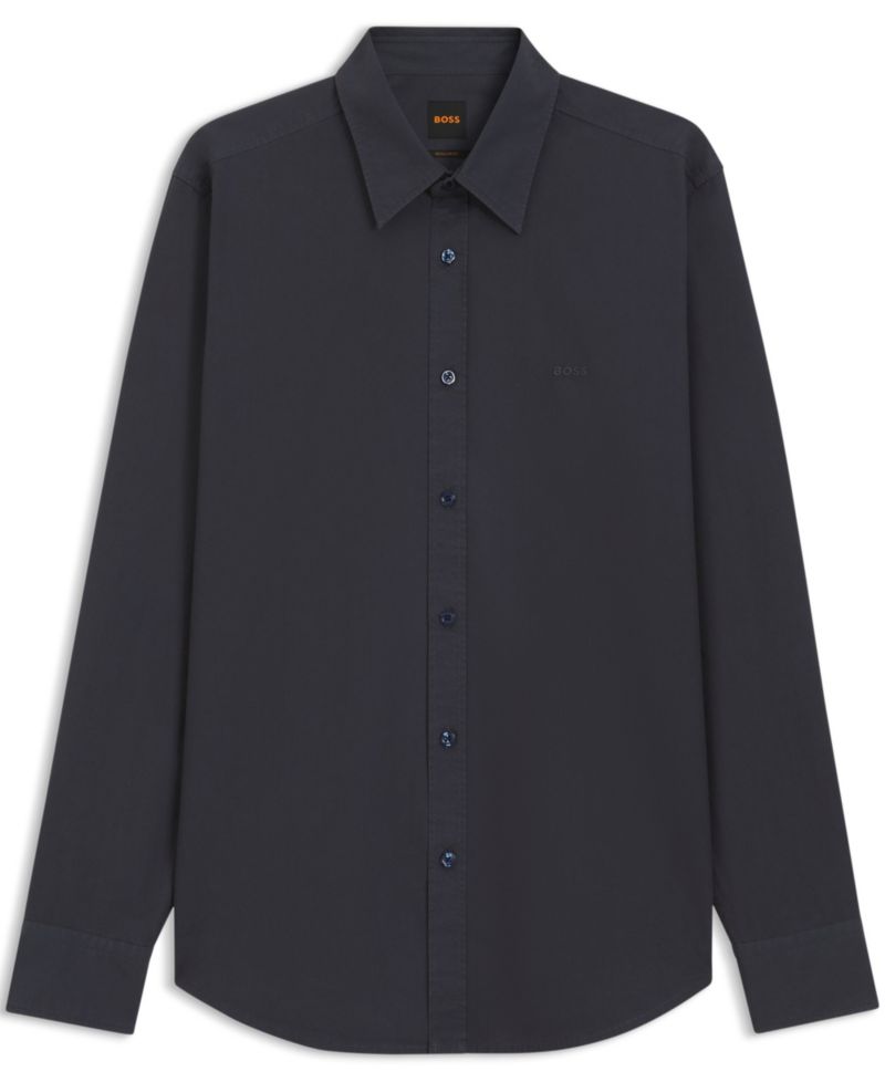 Men's Cotton Poplin Regular-Fit Dress Shirt