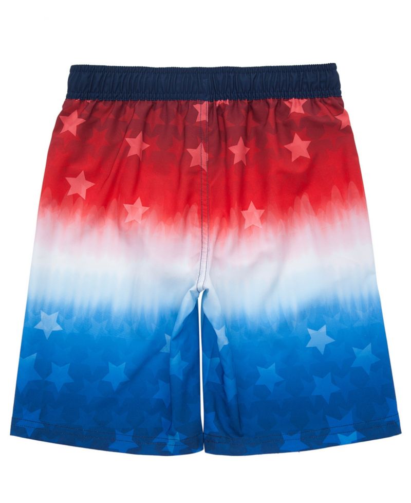 Boys 4-Way Stretch Quick Dry Board Shorts Swim Trunks with Mesh Lining UPF50+