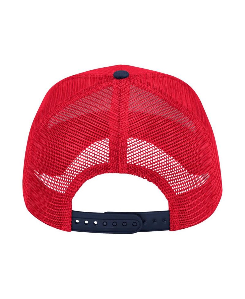 Men's Red Liberty Flames Wyatt Primary Team Trucker Adjustable Hat
