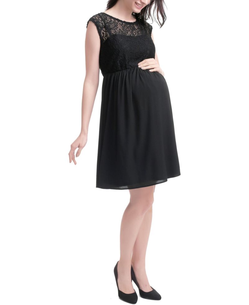 Women's kimi + kai Adell Lace Trim Skater Dress