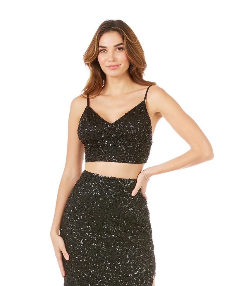 Women's Spaghetti Strap Beaded Top