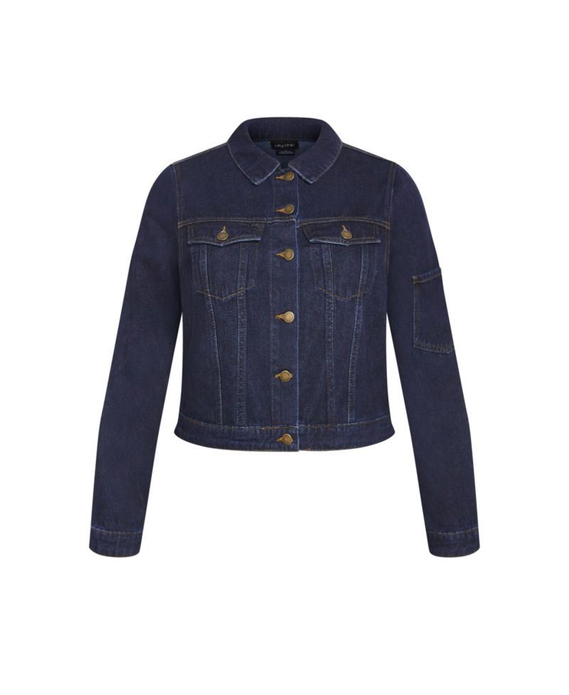 Plus Size Denim Jojo Jacket