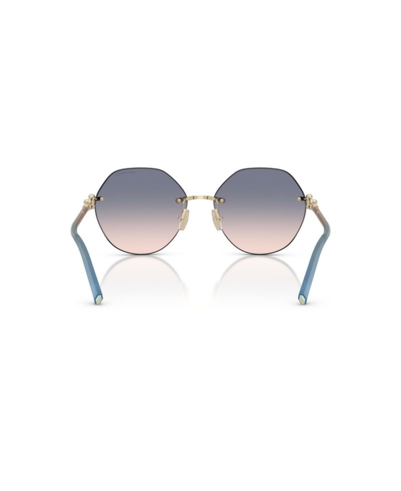 Women's Geometric Rimless Sunglasses TF3123