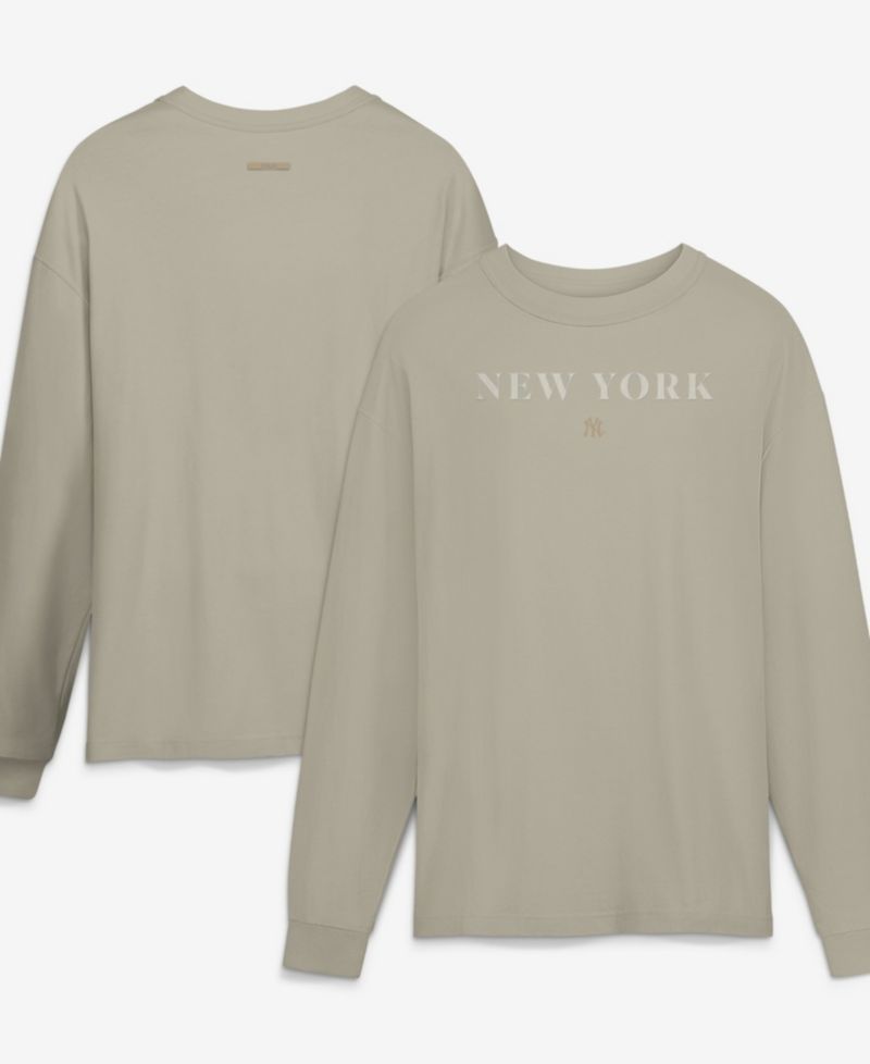 Men's Beige New York Yankees Elements Long Sleeve T-Shirt