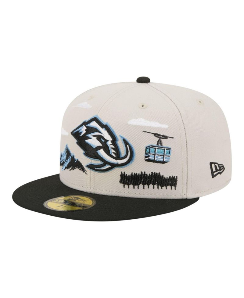 Men's Tan/Black Utah Mammoth Localized City Icon 59FIFTY Fitted Hat