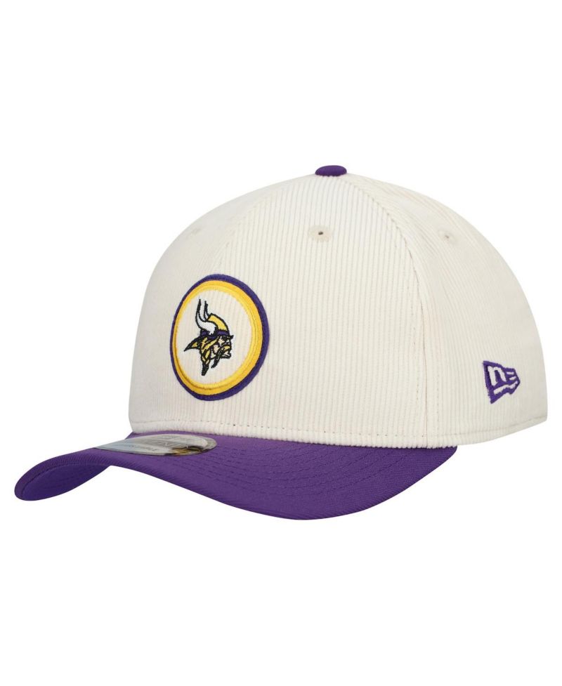 Men's Stone Minnesota Vikings Loyal Corduroy 9SEVENTY Adjustable Hat