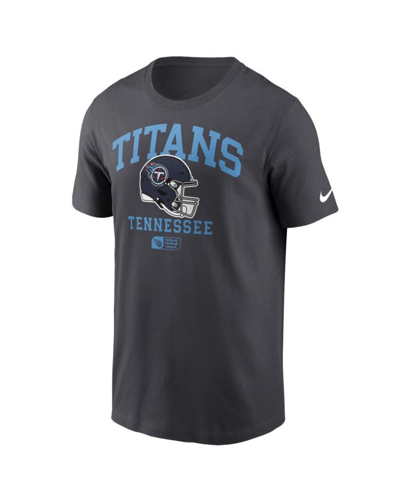 Men's Anthracite Tennessee Titans Helmet Essential T-Shirt