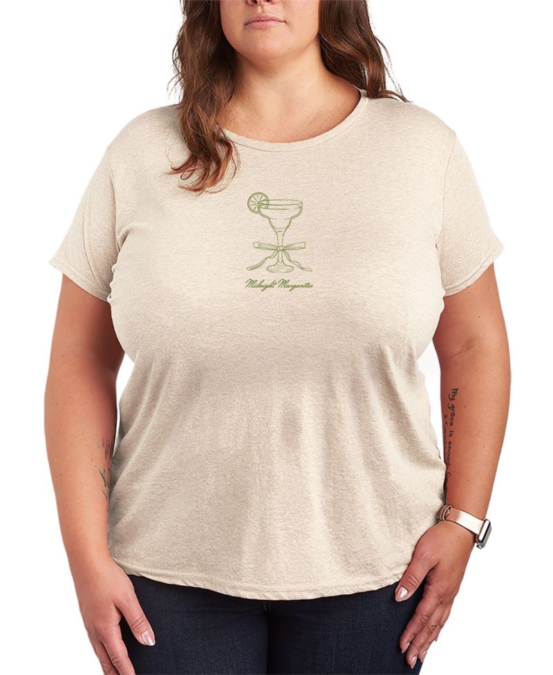 Plus Size Instant Message Midnight Margaritas Short-Sleeve Graphic T-Shirt