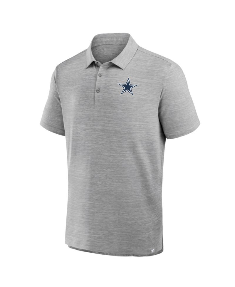 Men's Heather Gray Dallas Cowboys Clutch Polo Shirt