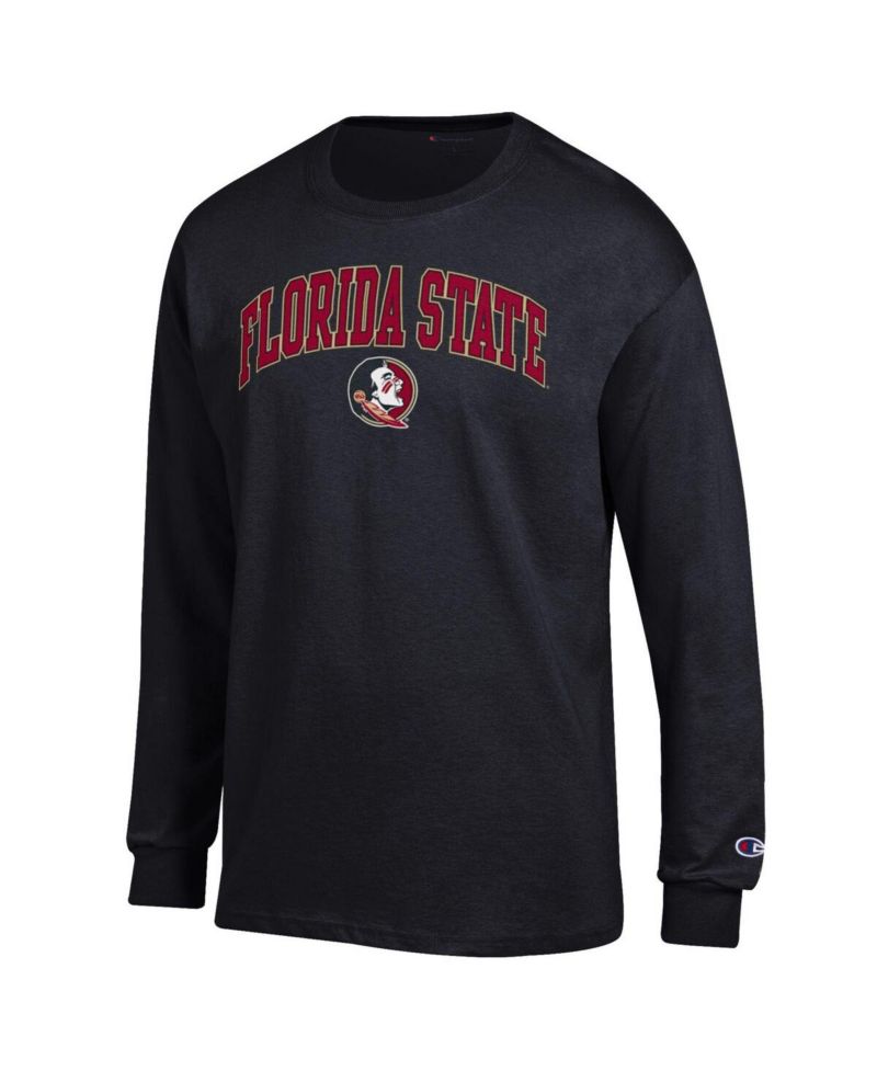Men's Garnet Florida State Seminoles Arch Over Logo Long Sleeve T-Shirt