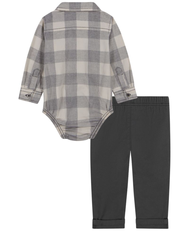 Baby Boys' Long-Sleeve Corduroy Shirt and Pant, 2-Piece Set