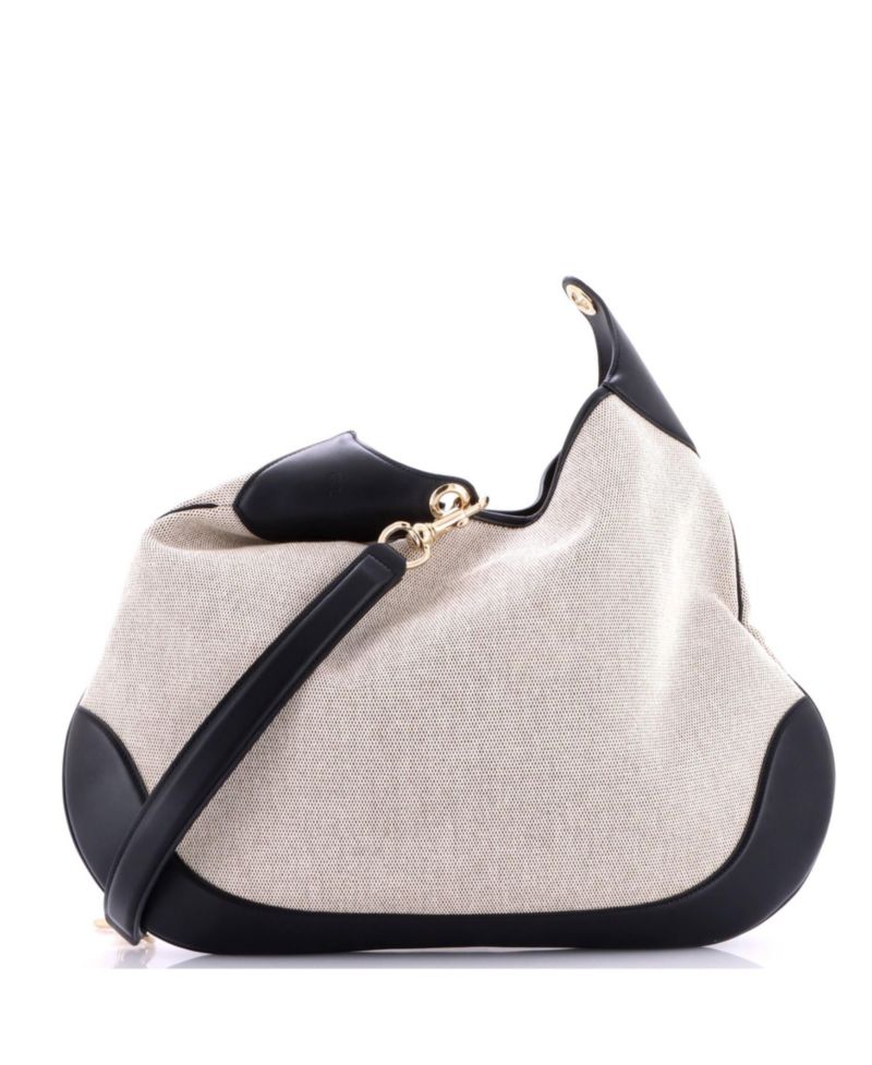 Large B Shoulder Bag Canvas