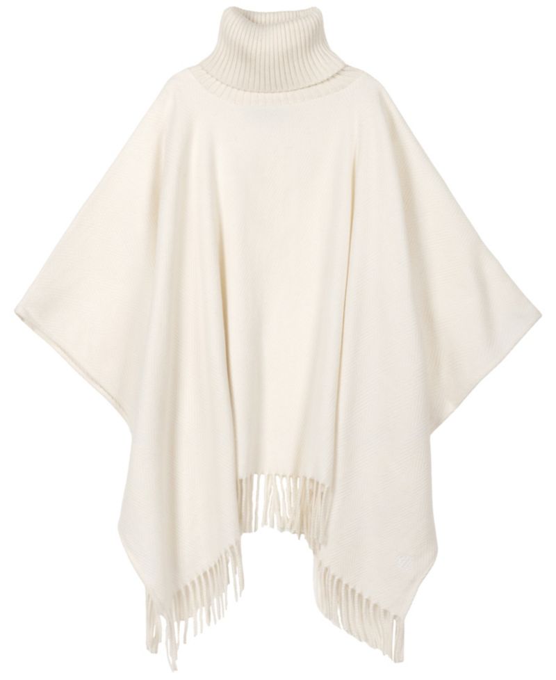 Woven Knit Collar Ruana