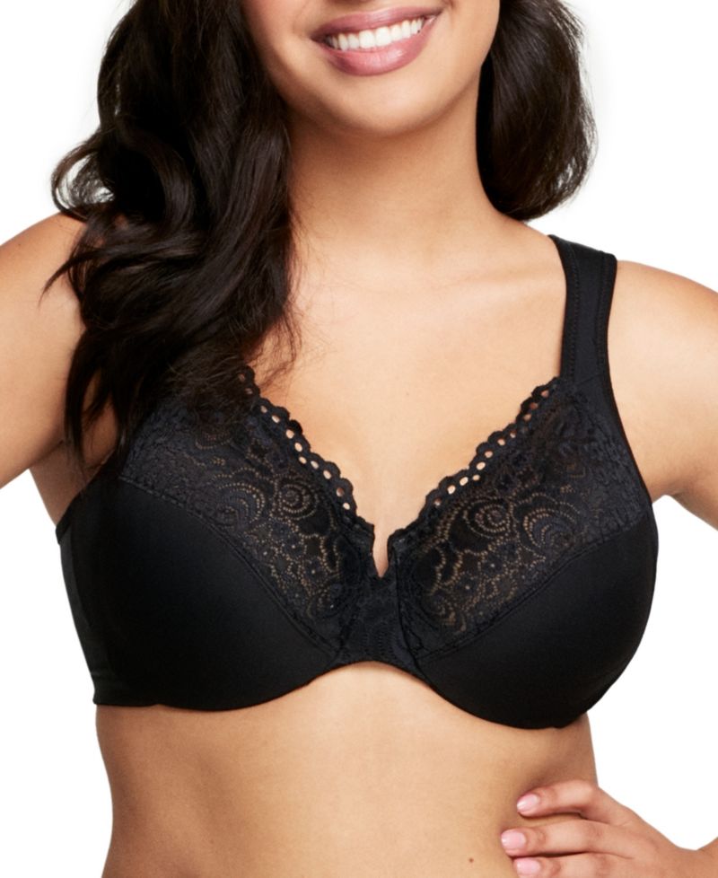 Women's Full Figure Plus Size Wonderwire Back Close Bra 1240