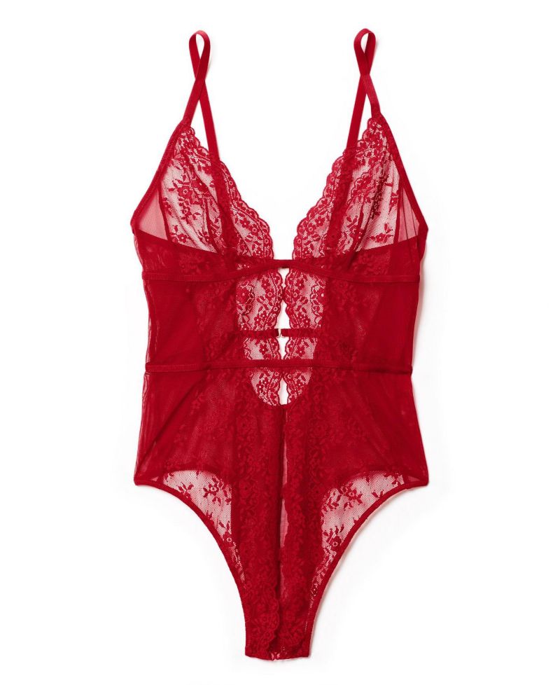 Women's Rosie Crotchless Bodysuit Lingerie