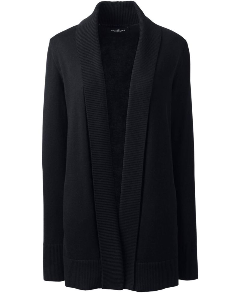Plus Size Cotton Modal Shawl Collar Cardigan Sweater