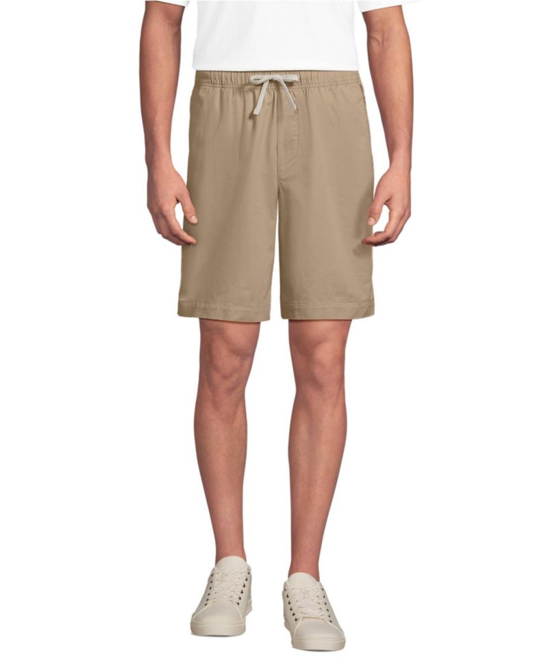Men's 9" Lightweight Twill Pull On Deck Short