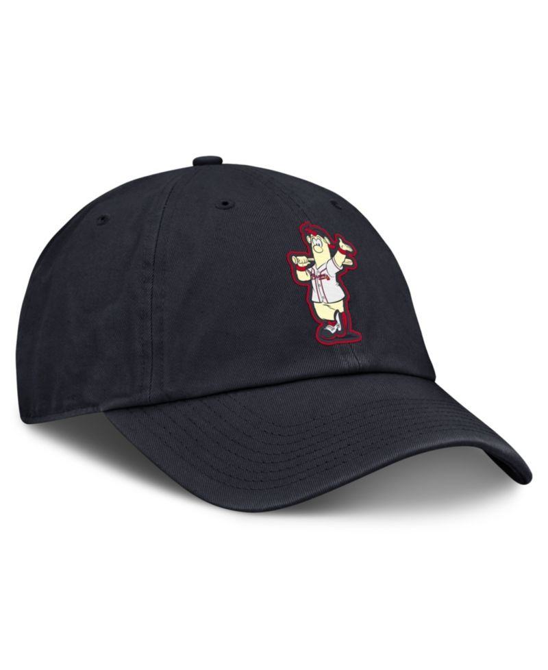 Big Boys and Girls Navy Atlanta Braves Mascot Club Adjustable Hat