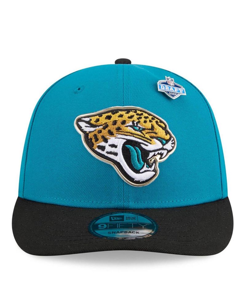 Men's Teal/Black Jacksonville Jaguars 2026 NFL Draft On Stage Pre-Curved 9FIFTY Snapback Hat