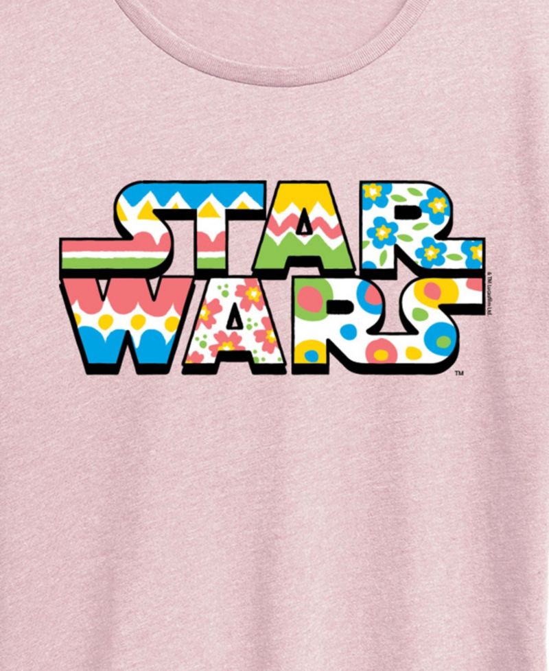 Plus Size Star Wars Spring Logo Short-Sleeve Graphic T-Shirt