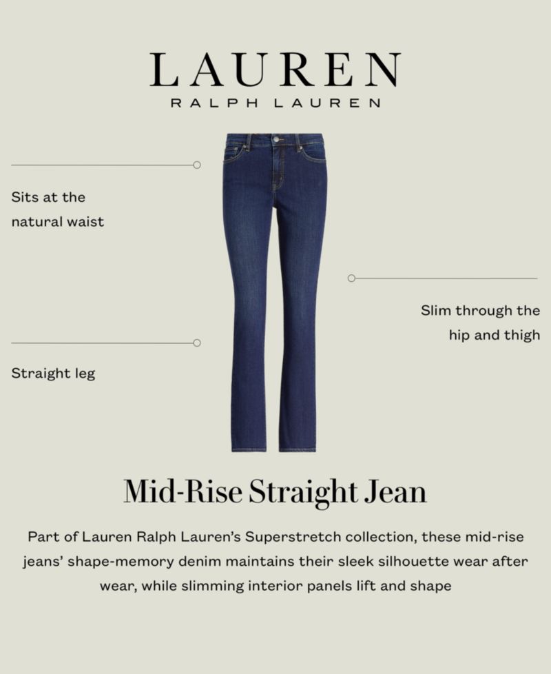 Mid-Rise Straight Jean, Regular and Short Lengths