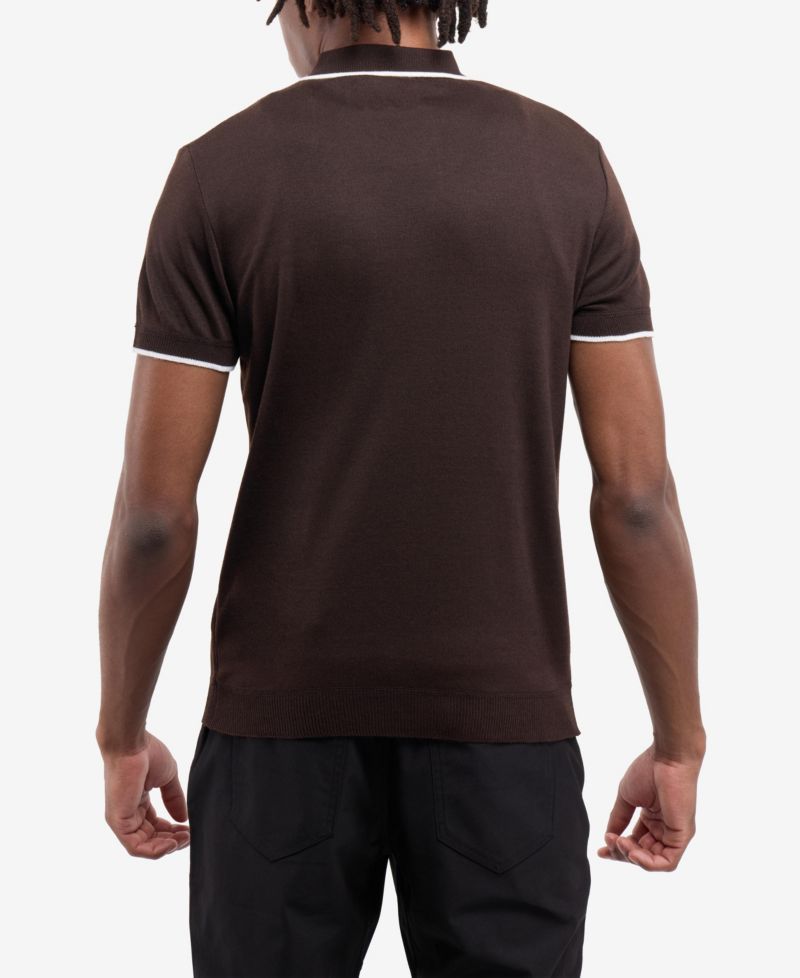 Men's SPRING + MERCER Johnny Collar Short Sleeve Sweater Polo