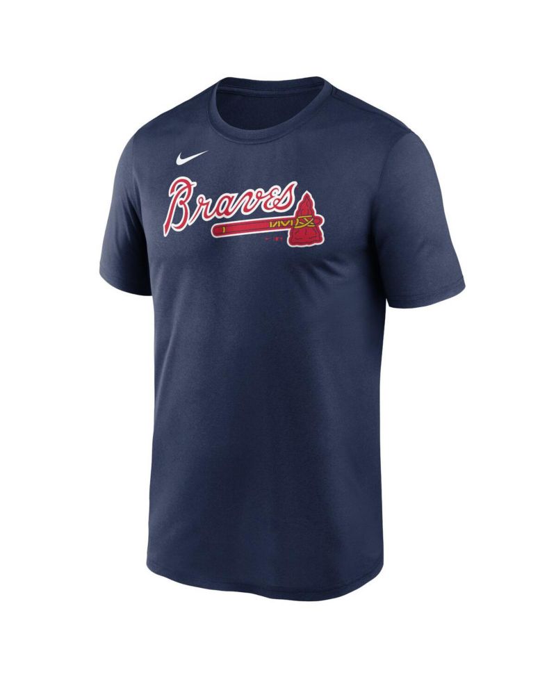 Men's Navy Atlanta Braves Fuse Legend T-shirt