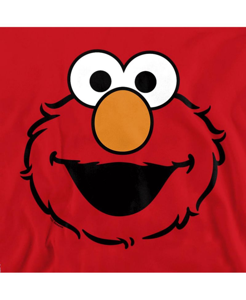 Men's Elmo Full Face Graphic Crewneck Sweatshirt