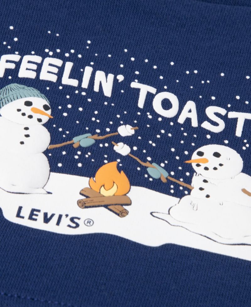 Baby Boys' Toasty Snowman Fleece Hooded Sweatshirt and Jogger Pants, 2-Piece Set