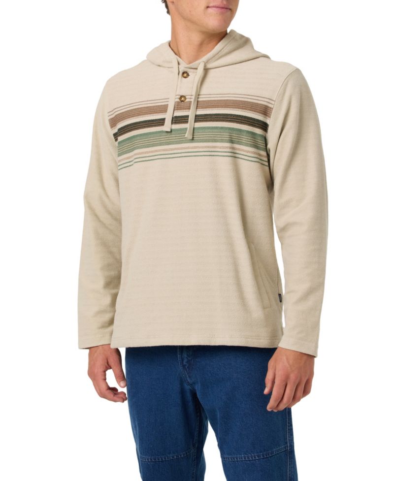 Men's Bavaro Block Striped Poncho Hoodie