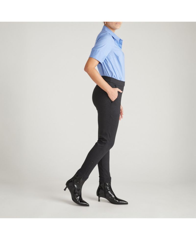 Plus Size Moro Pocket Denim Look Ponte Pants