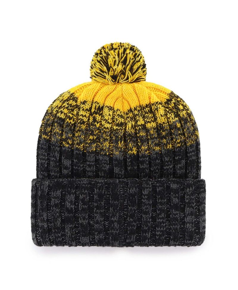 Men's Black Pittsburgh Pirates Cascade Cuffed Knit Hat with Pom