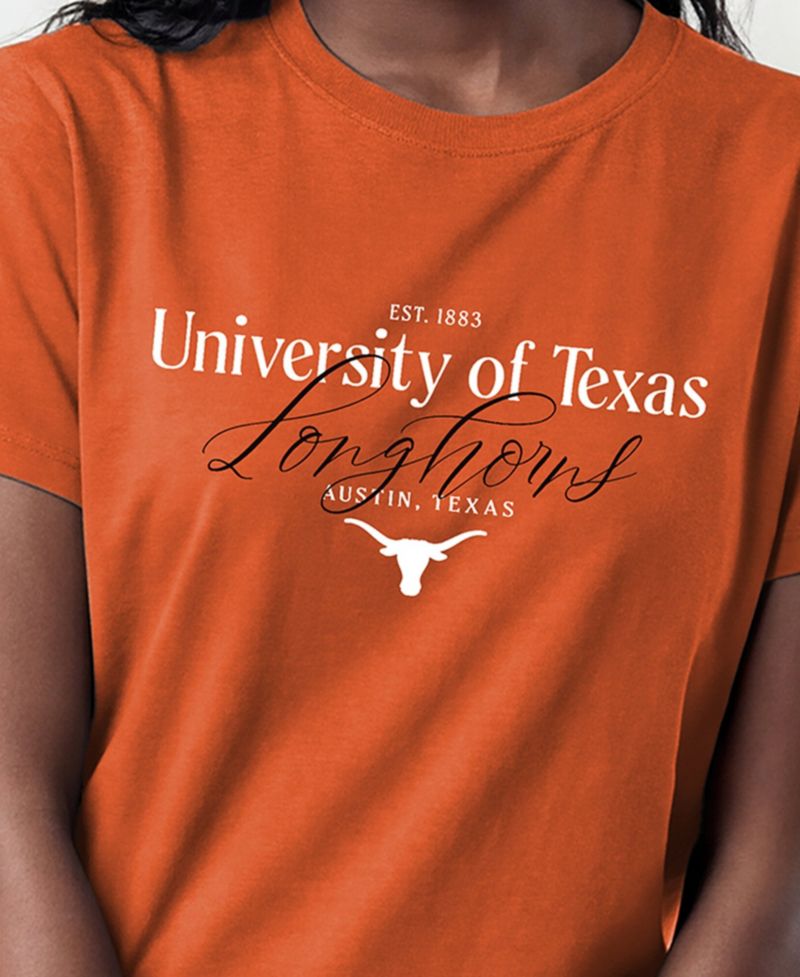 Women's Texas Longhorns Crew Neck Short-Sleeve T-Shirt