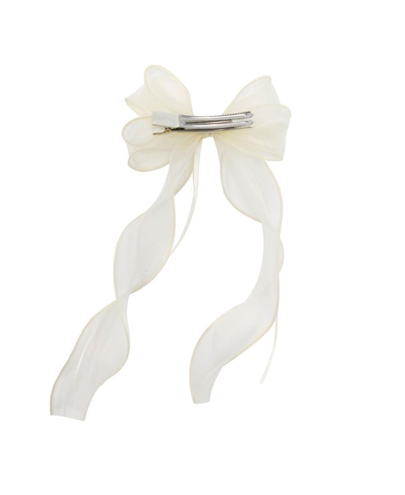 Girls Organza Double Ribbon Clip Gift Set with Tin Case
