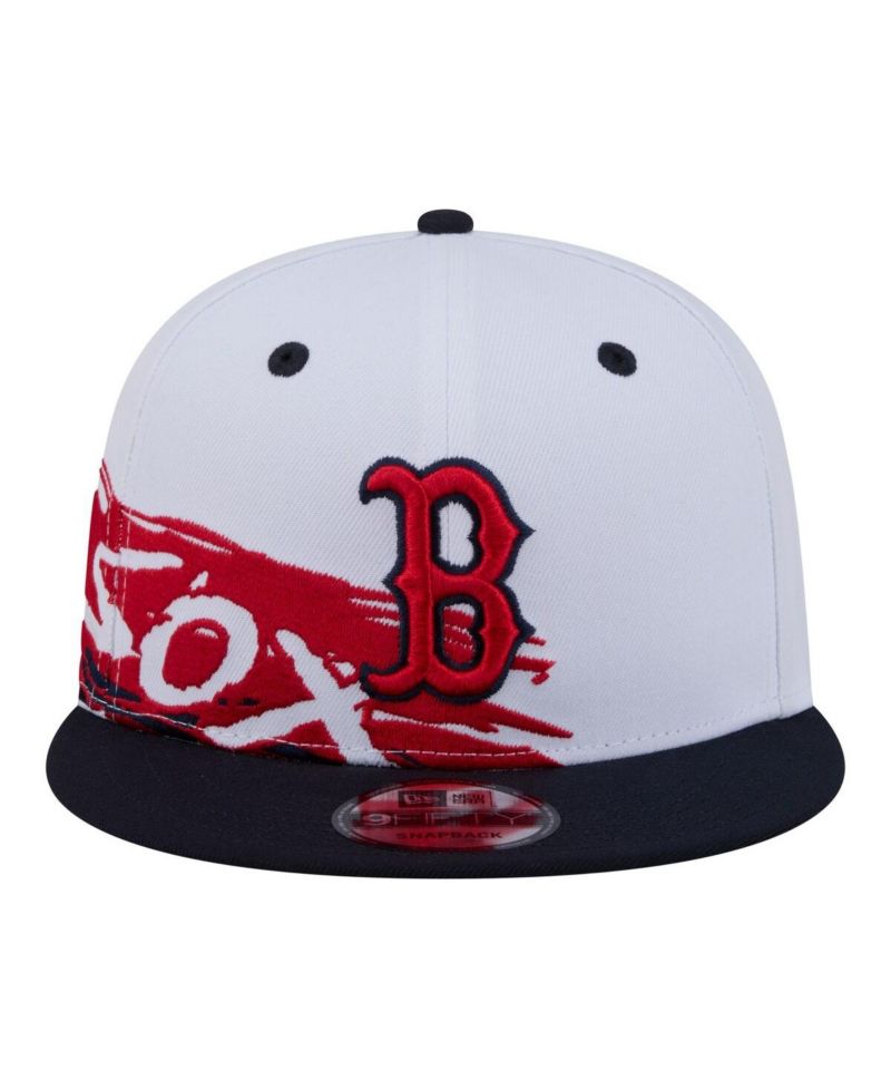 Men's White/Navy Boston Red Sox 9FIFTY Snapback Hat