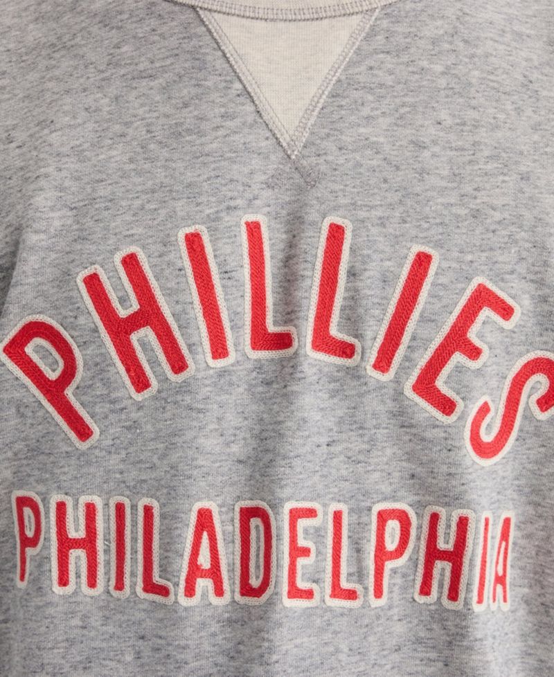 Men's Philadelphia Phillies Iconic Collection Relaxed-Fit Short-Sleeve Sweatshirt
