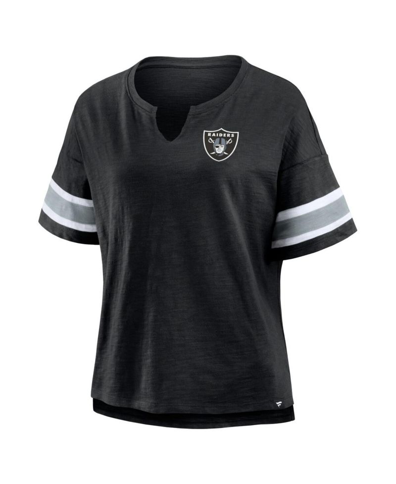 Women's Black Las Vegas Raiders Redzone Curl Route T-Shirt