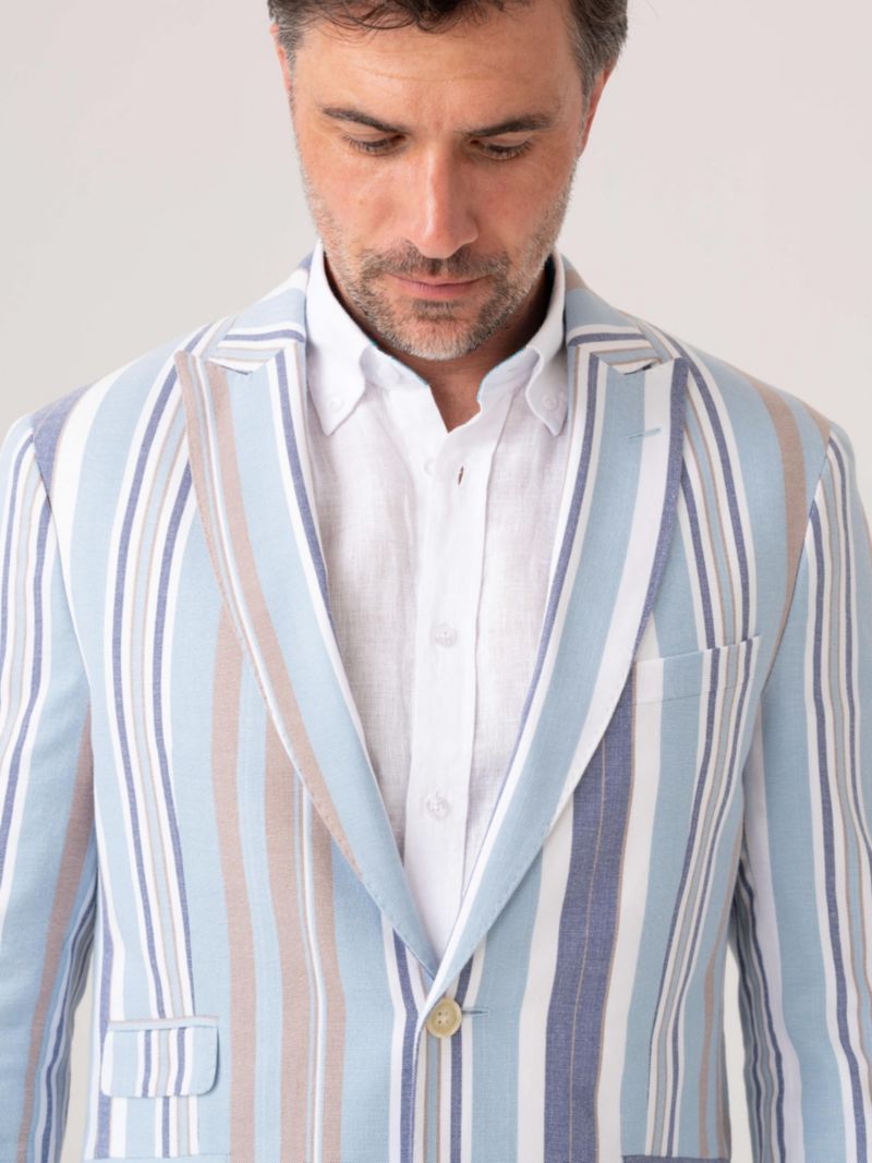 Men's Kikoy Cotton Tailored Blazer
