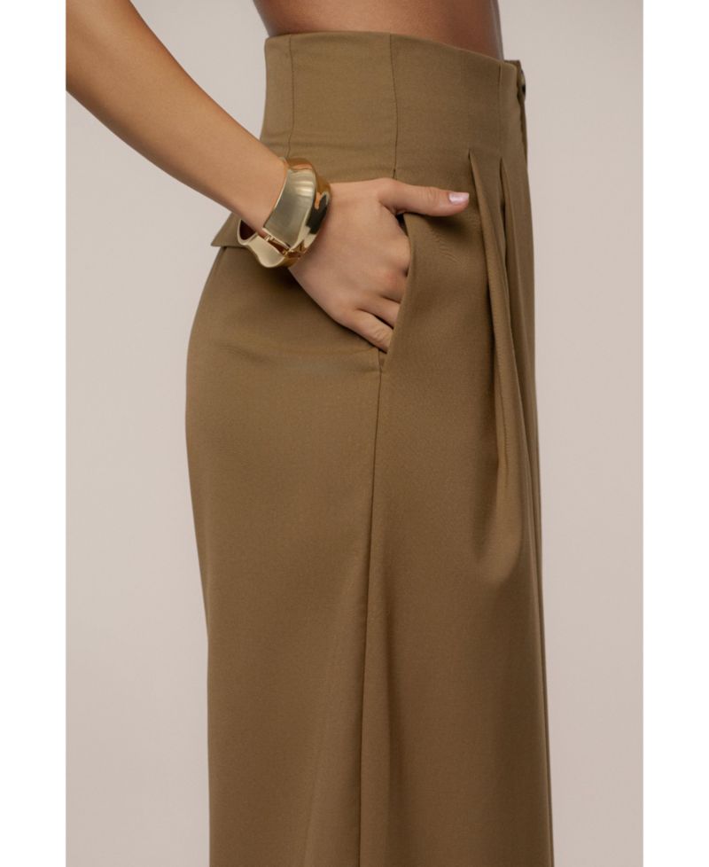 Women's Polished Pleat Trouser