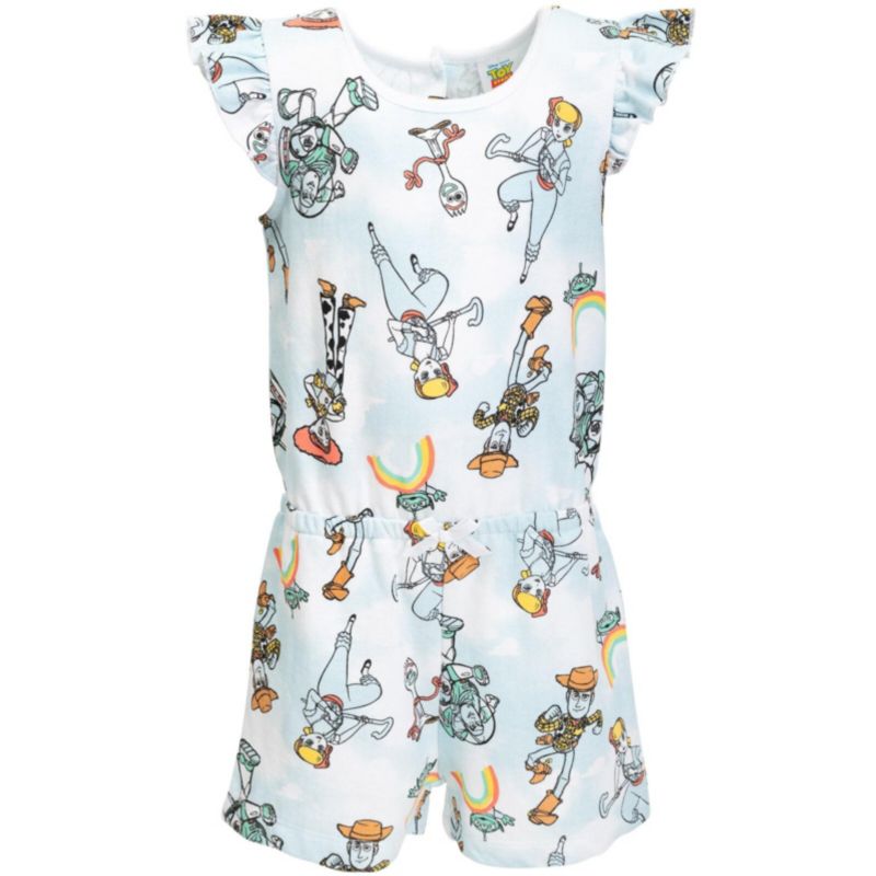 Little Girls Girls(6-12) Sleeveless Romper One Pieces