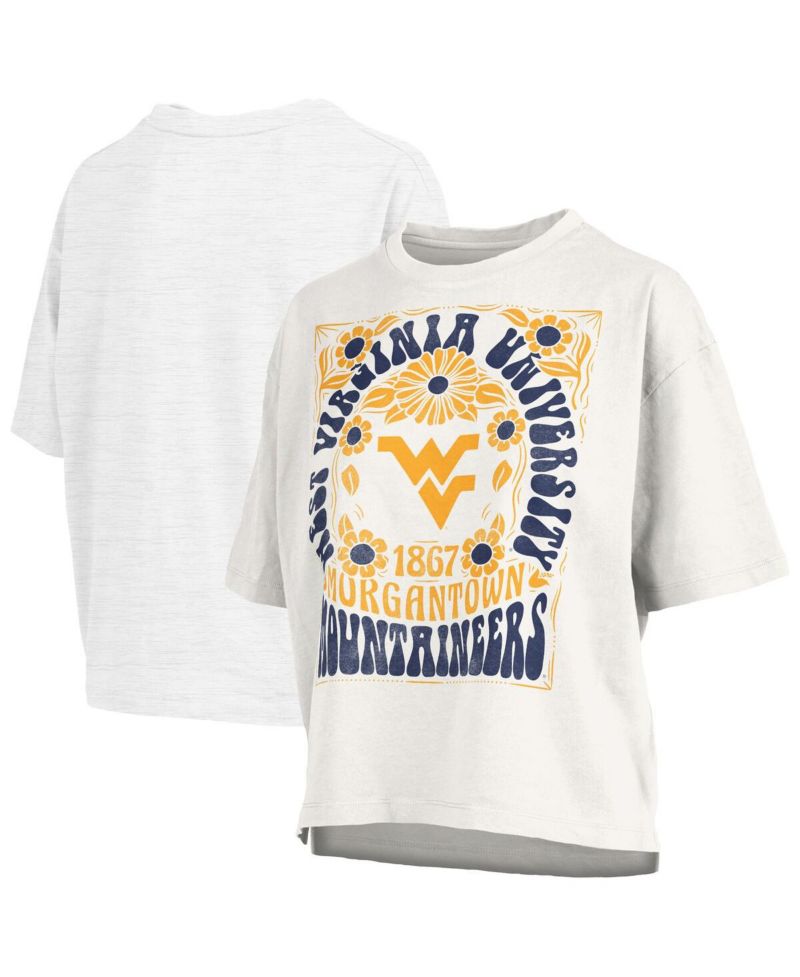 Women's White West Virginia Mountaineers Harmony Oversized T-Shirt